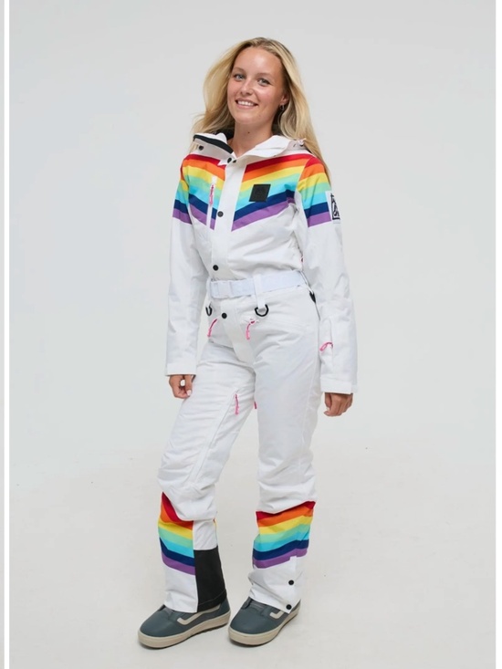 OOSC clothing Pants - OOSC Clothing Small S Rainbow row womens ski suit